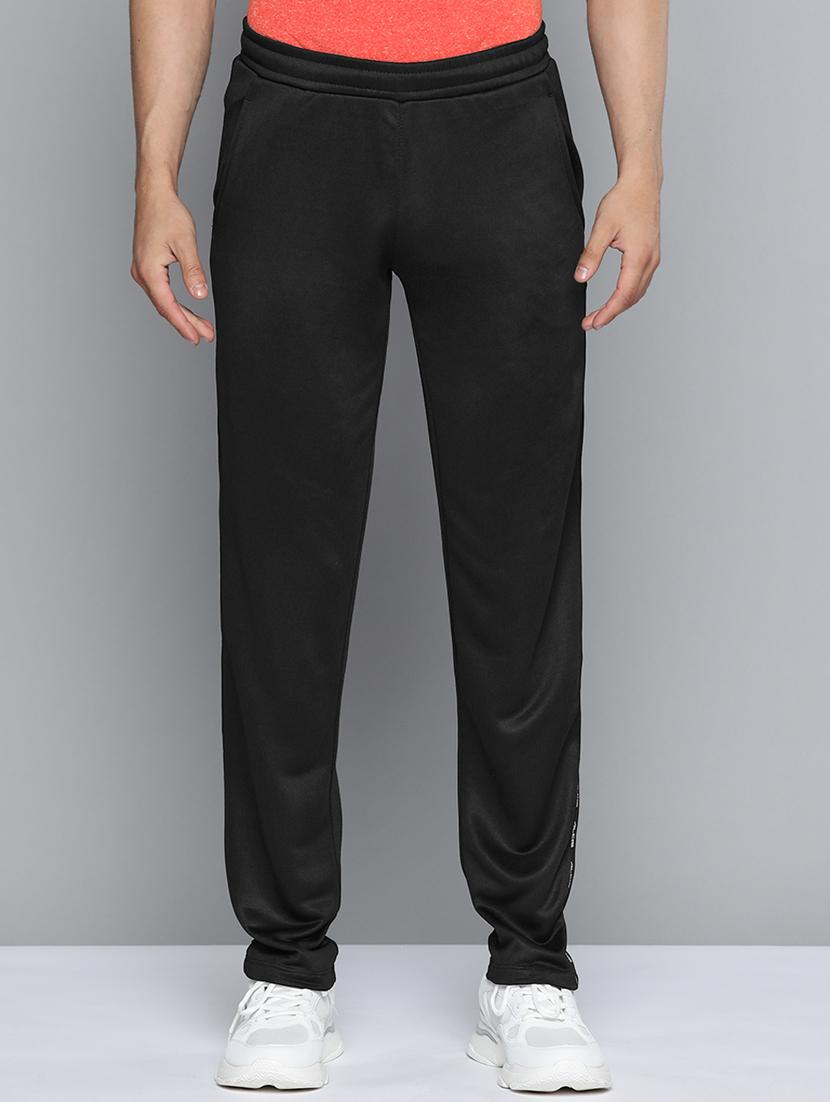 black  full length track pant