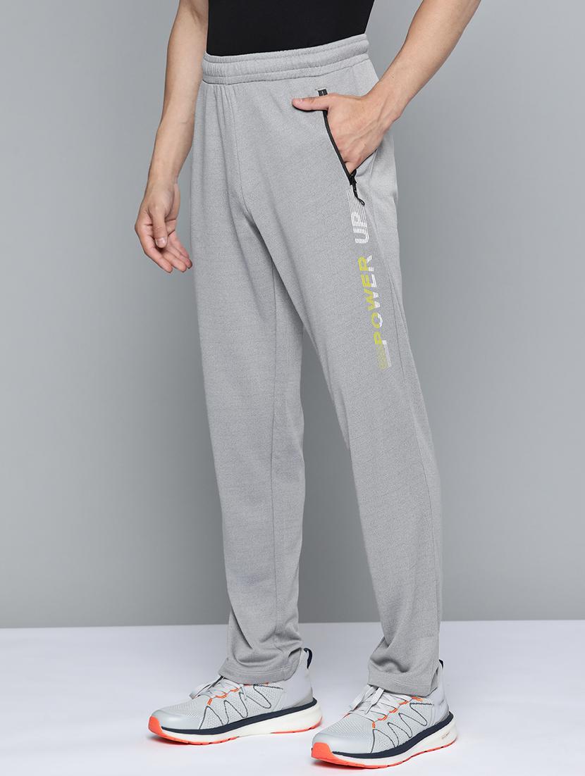 grey solid  full length track pant - 18334893 -  Standard Image - 1