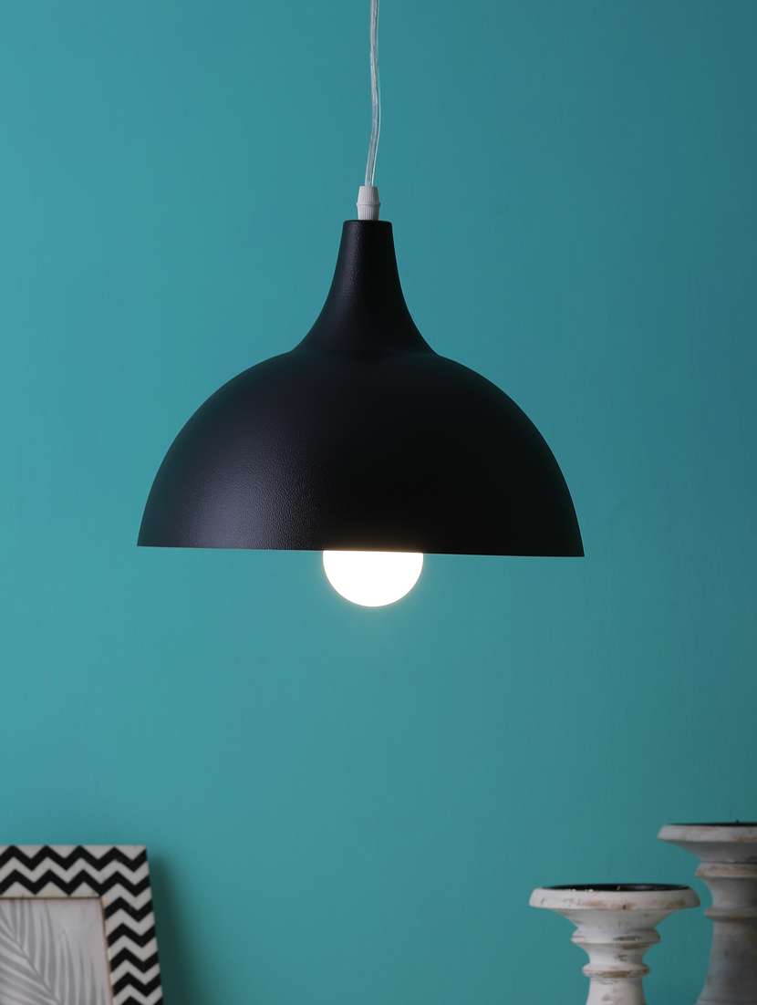 black metal hanging light by jainsons lights- m-4-hl-bk-ye - without bulb