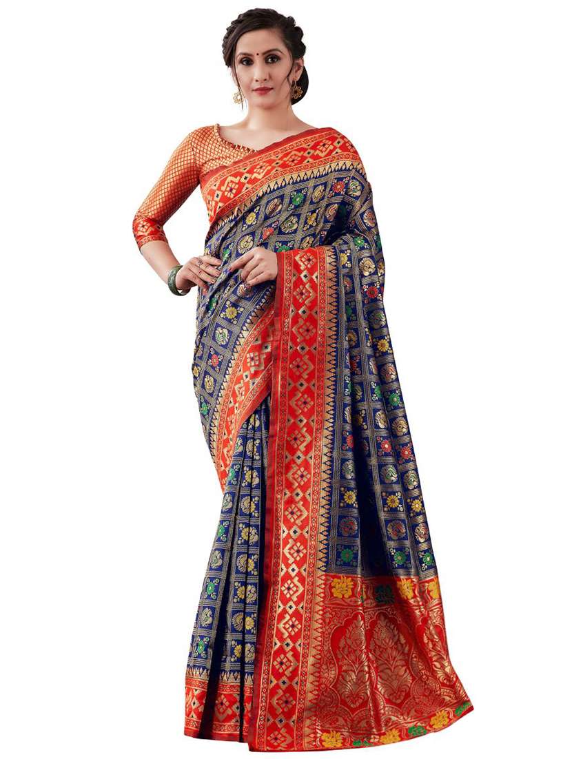 jacquard work banarasi saree with blouse