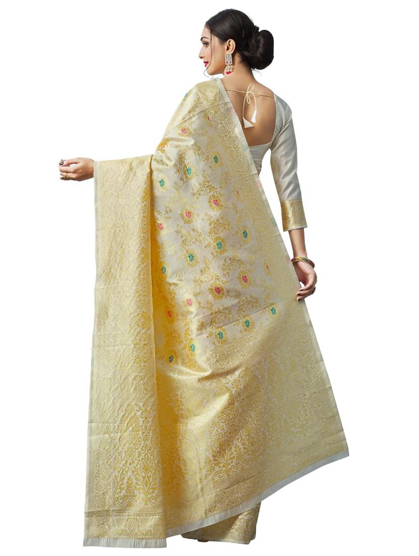 jacquard work banarasi saree with blouse - 18335729 -  Standard Image - 1