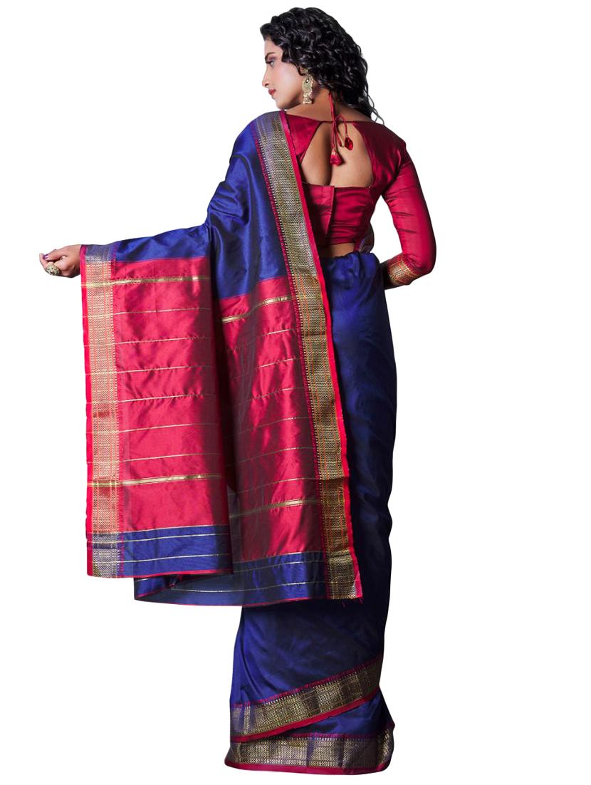 jacquard work banarasi saree with blouse - 18335745 - Standard Image - 1