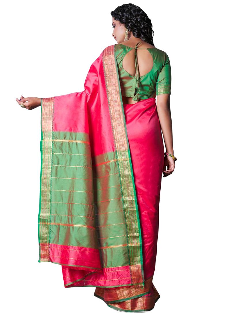 jacquard work banarasi saree with blouse - 18335746 - Standard Image - 1