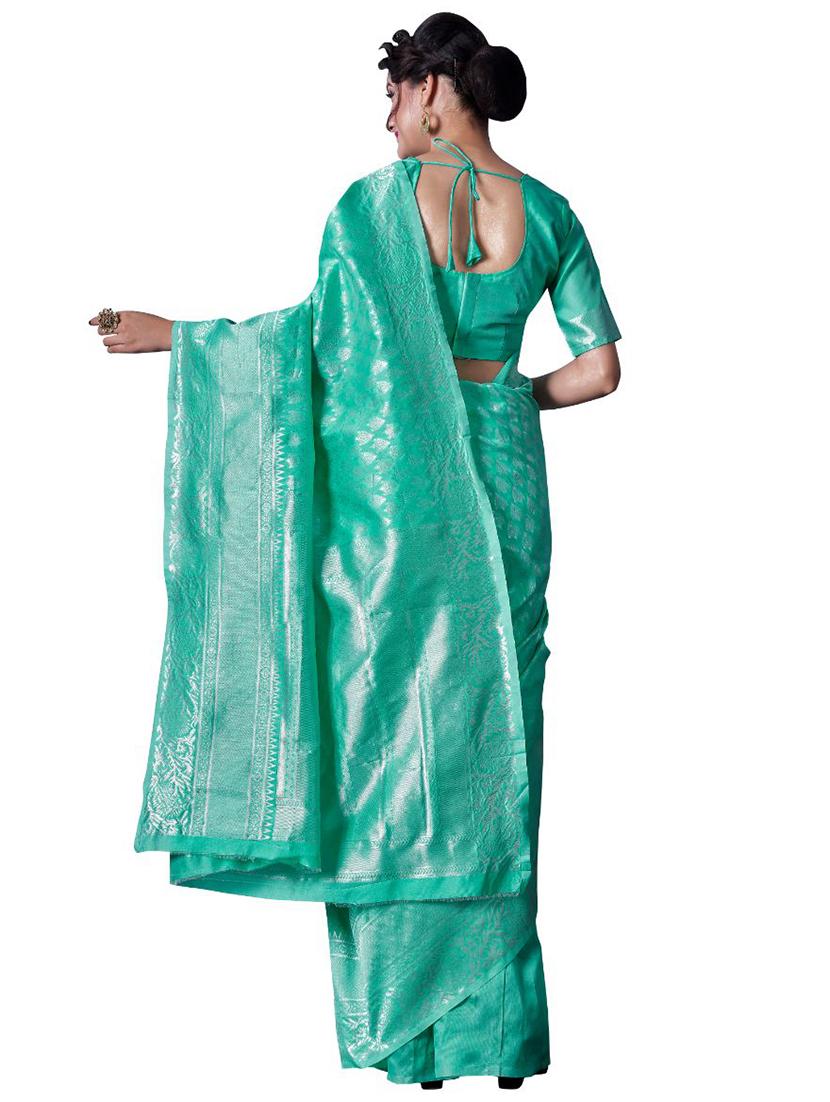 jacquard work banarasi saree with blouse - 18335751 - Standard Image - 1