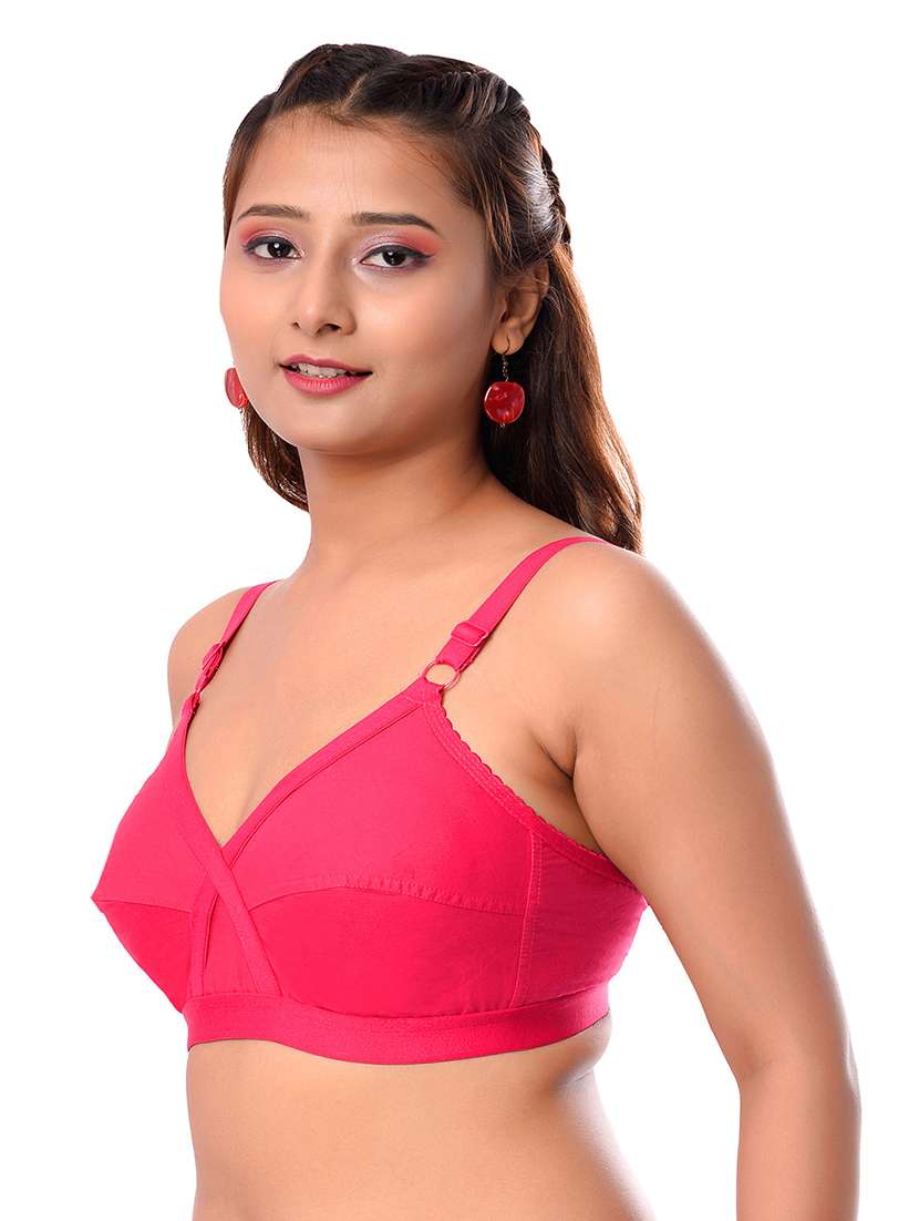 red solid regular bra - 18335802 -  Standard Image - 1