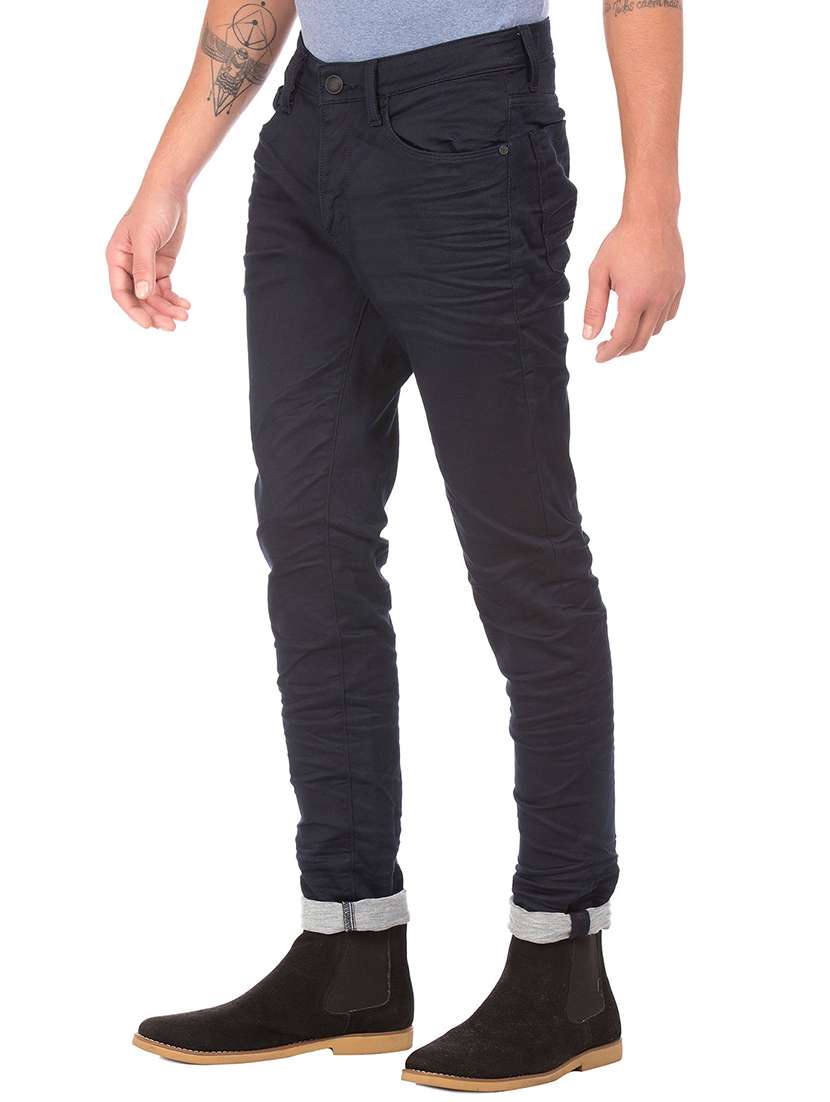 dark blue stone washed denim jean - 18336816 -  Standard Image - 1