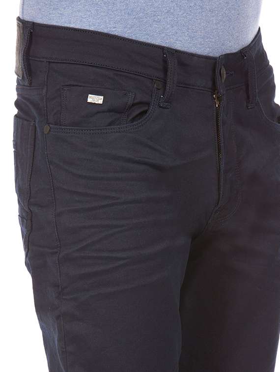 dark blue stone washed denim jean - 18336816 - Standard Image - 4