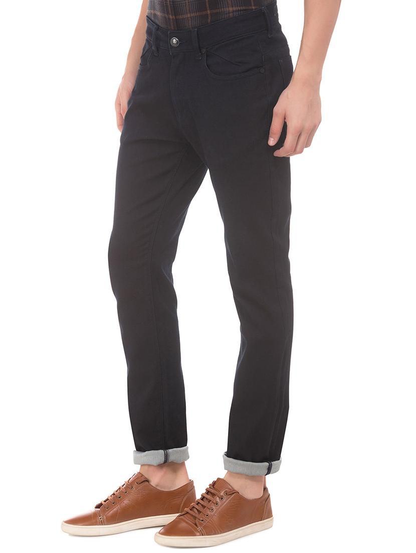 dark blue stone washed denim jean - 18336818 -  Standard Image - 1