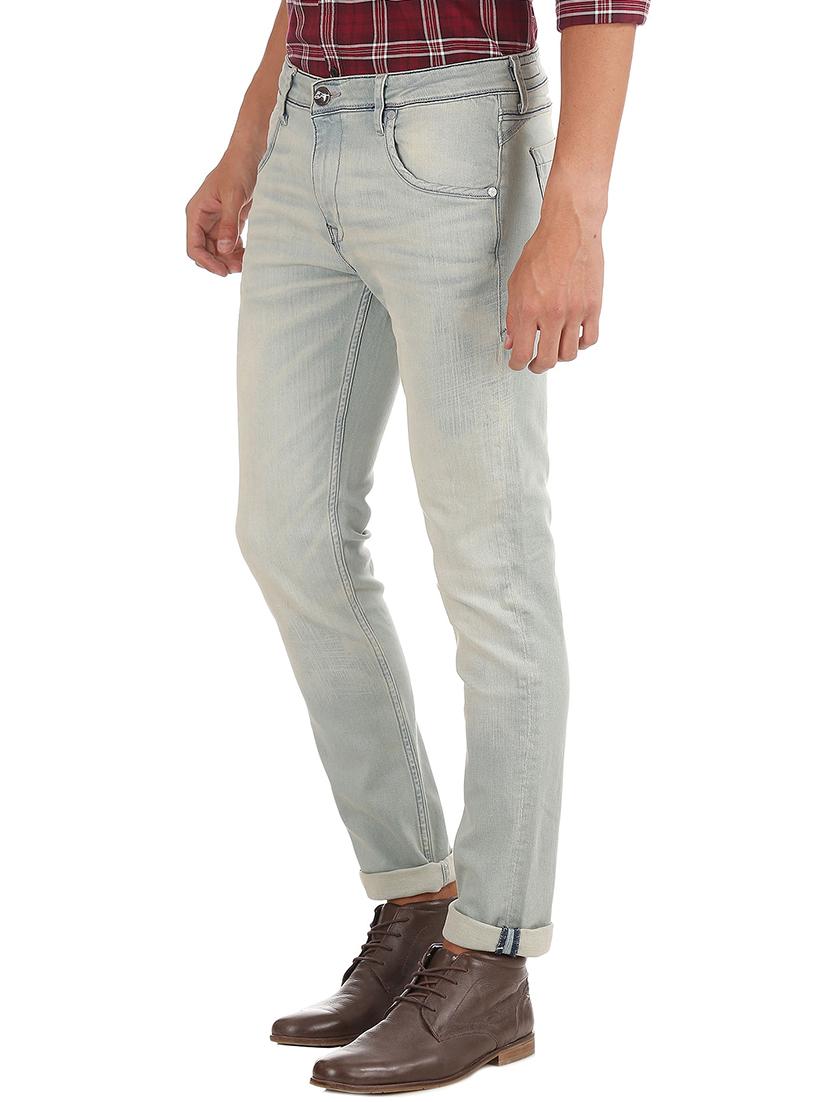light blue stone washed denim jean - 18336833 - Standard Image - 1
