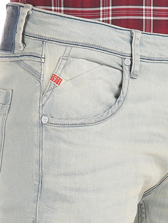 light blue stone washed denim jean - 18336833 - Standard Image - 4