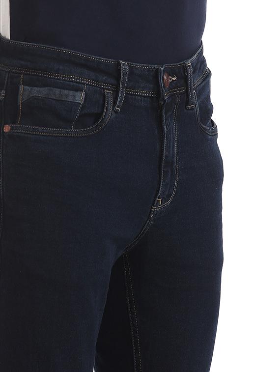 dark blue solid washed jean - 18336851 - Standard Image - 4