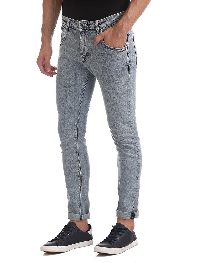 blue solid washed jean - 18336853 - Standard Image - 1