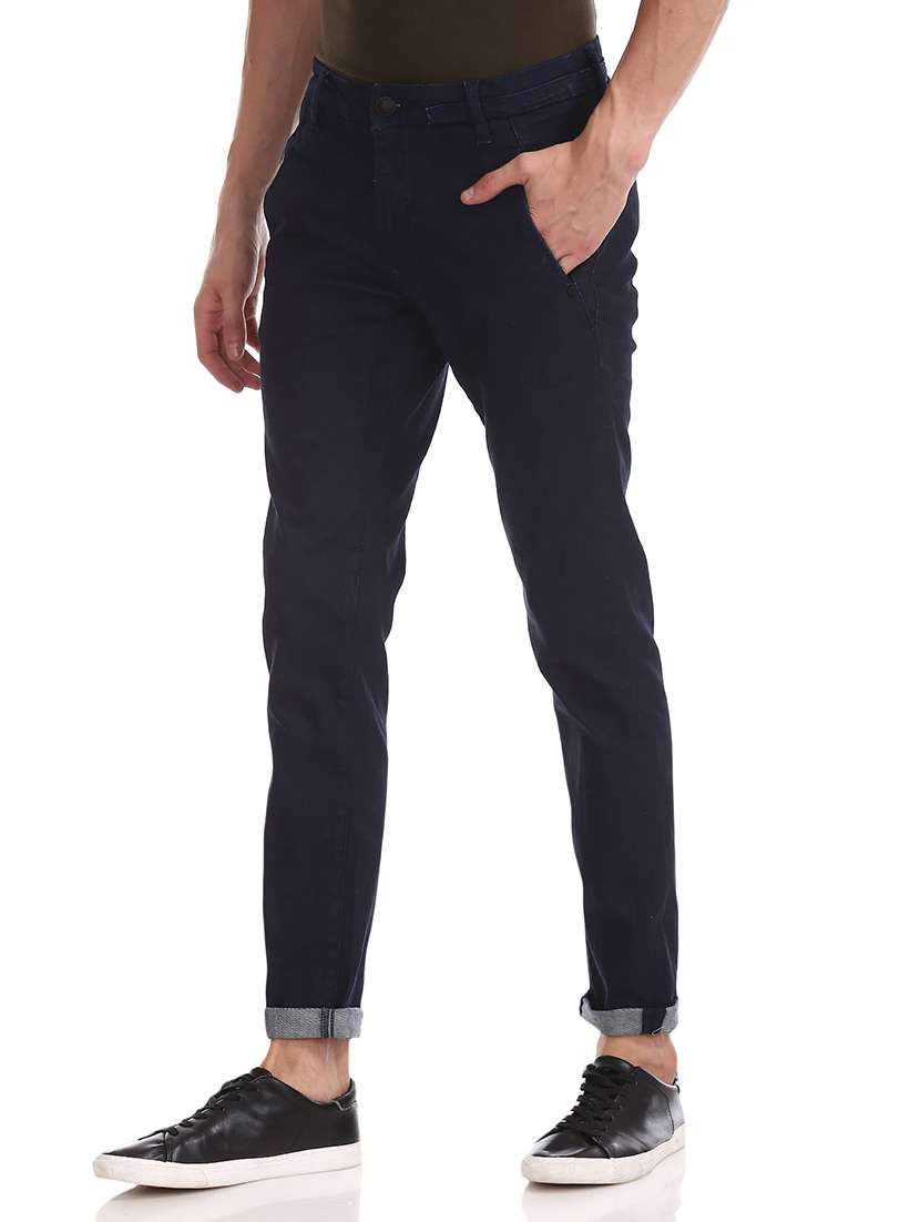 dark blue solid washed jean - 18336854 - Standard Image - 1