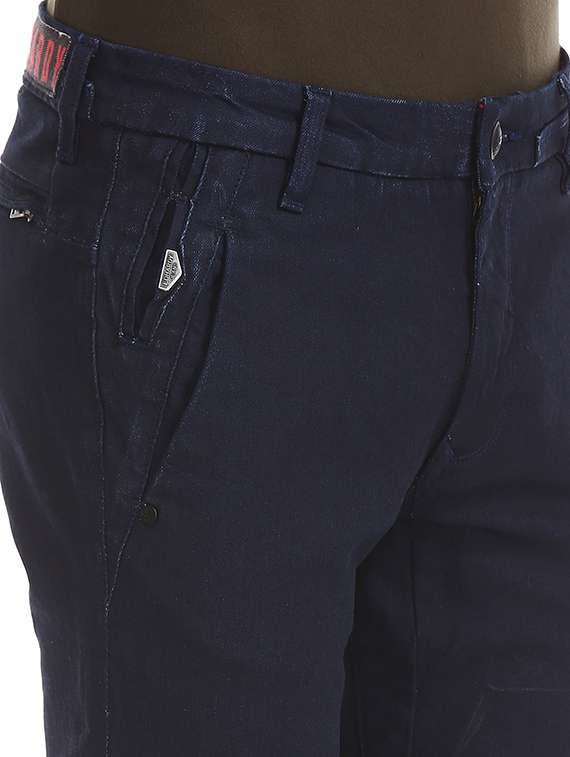 dark blue solid washed jean - 18336854 - Standard Image - 4