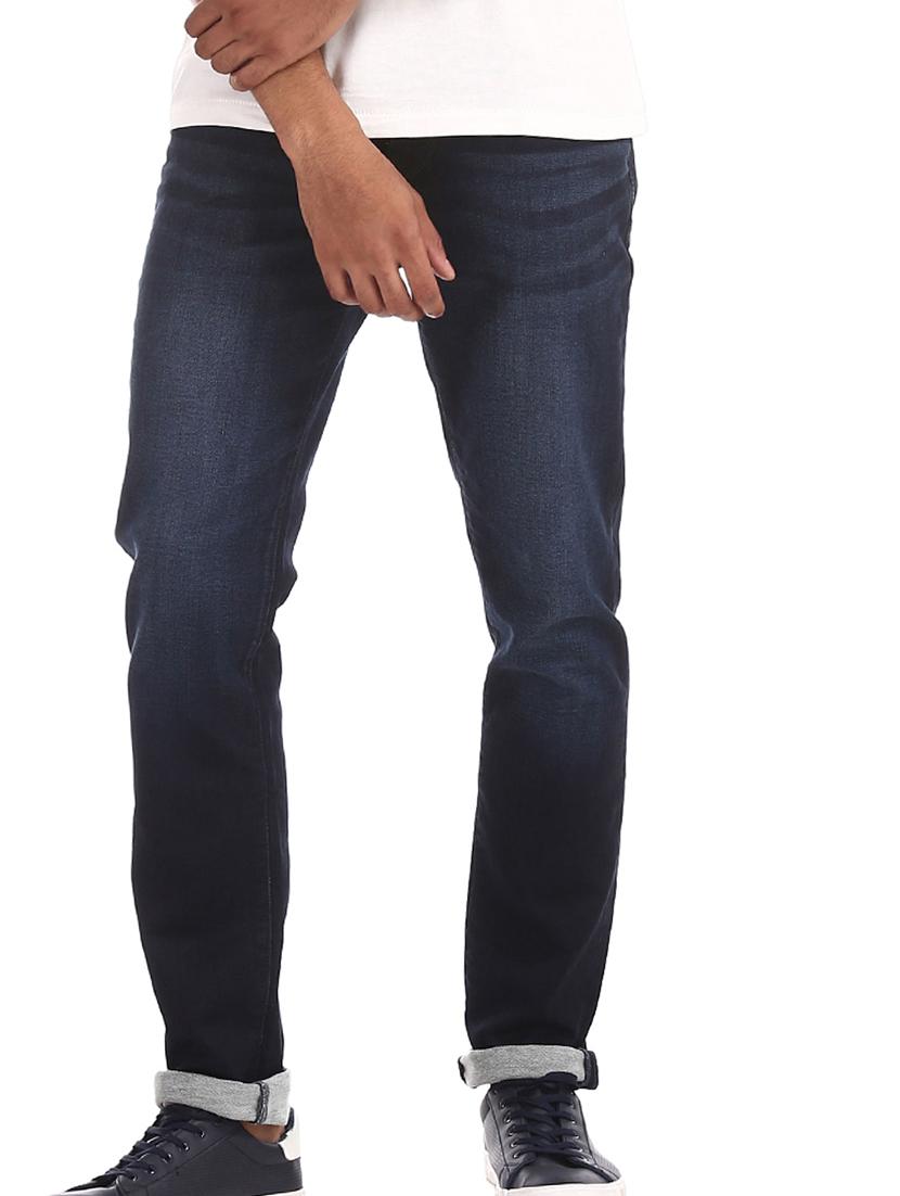 dark blue solid washed jean - 18336857 - Standard Image - 1