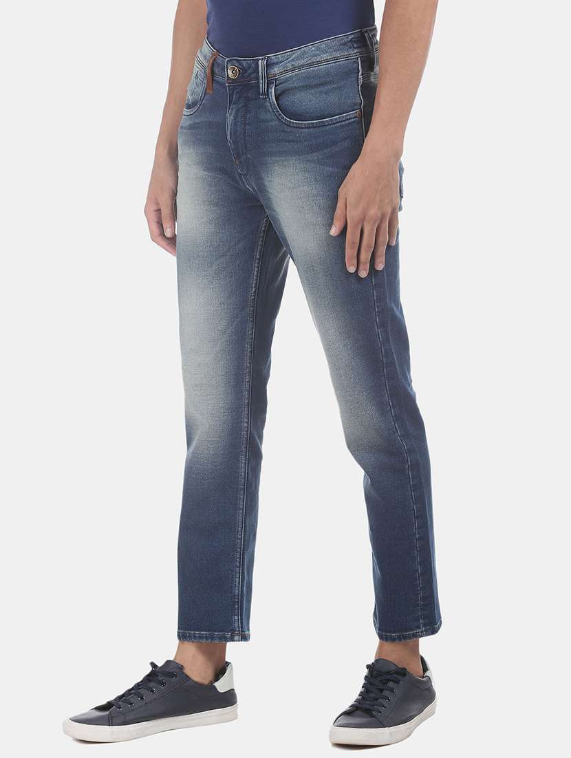 dark blue solid washed jean - 18336862 -  Standard Image - 1