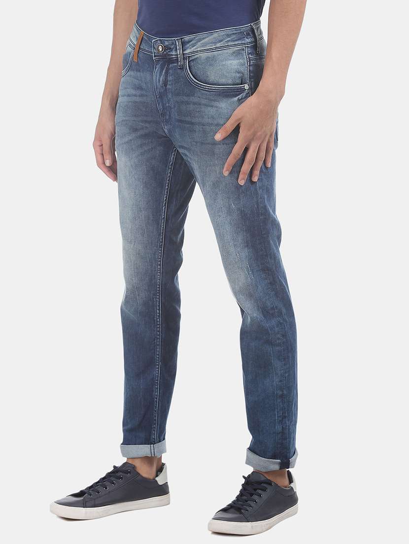 dark blue solid washed jean - 18336864 - Standard Image - 1