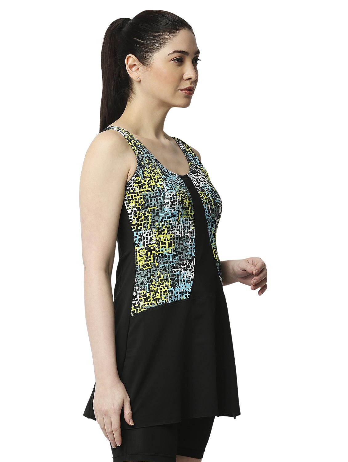 round neck printed swimsuit  - 18336900 -  Standard Image - 1