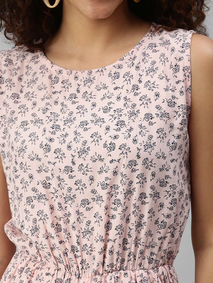 round neck floral jumpsuit - 18336933 -  Standard Image - 4