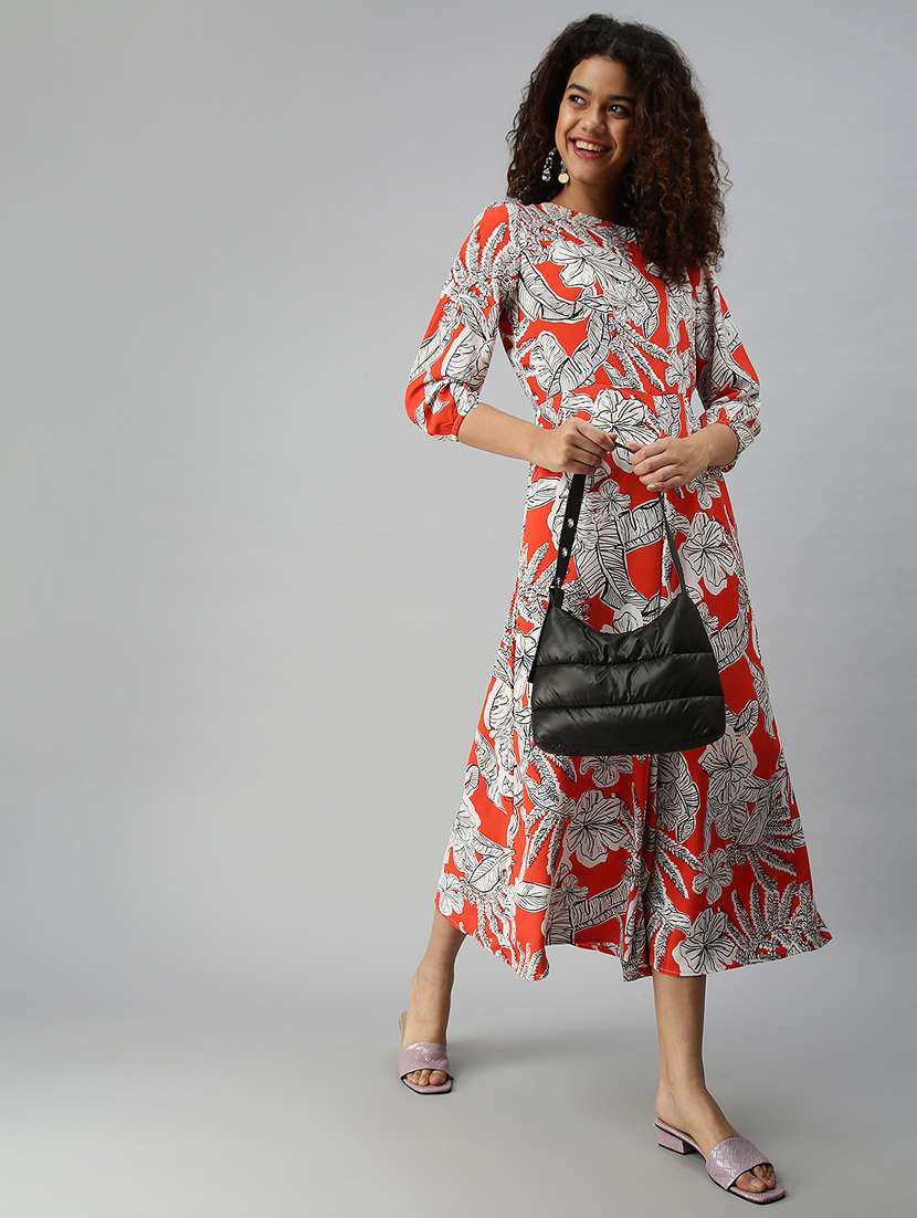round neck floral jumpsuit