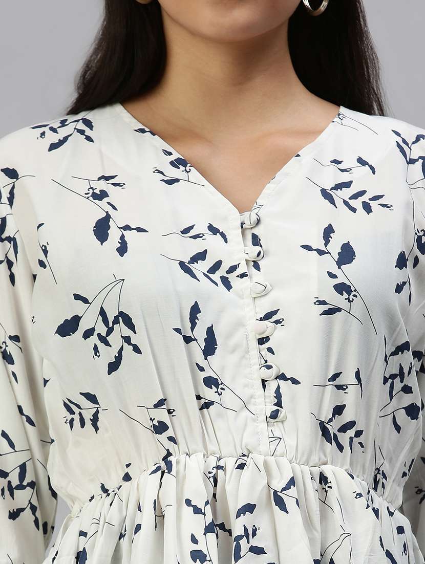 women's peplum v neck top - 18337131 -  Standard Image - 4
