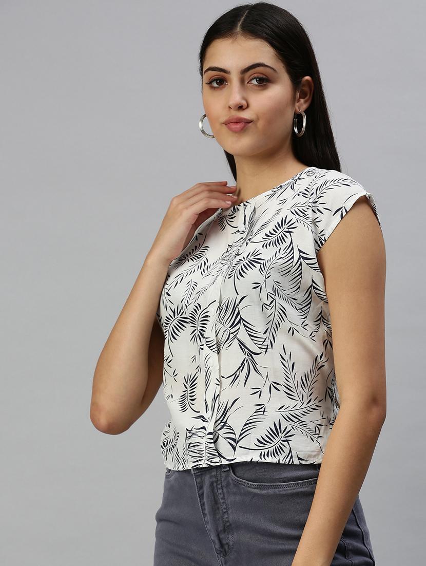 women's straight round neck top - 18337140 -  Standard Image - 1