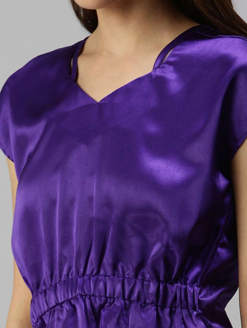 women's blouson v neck top - 18337144 -  Standard Image - 4