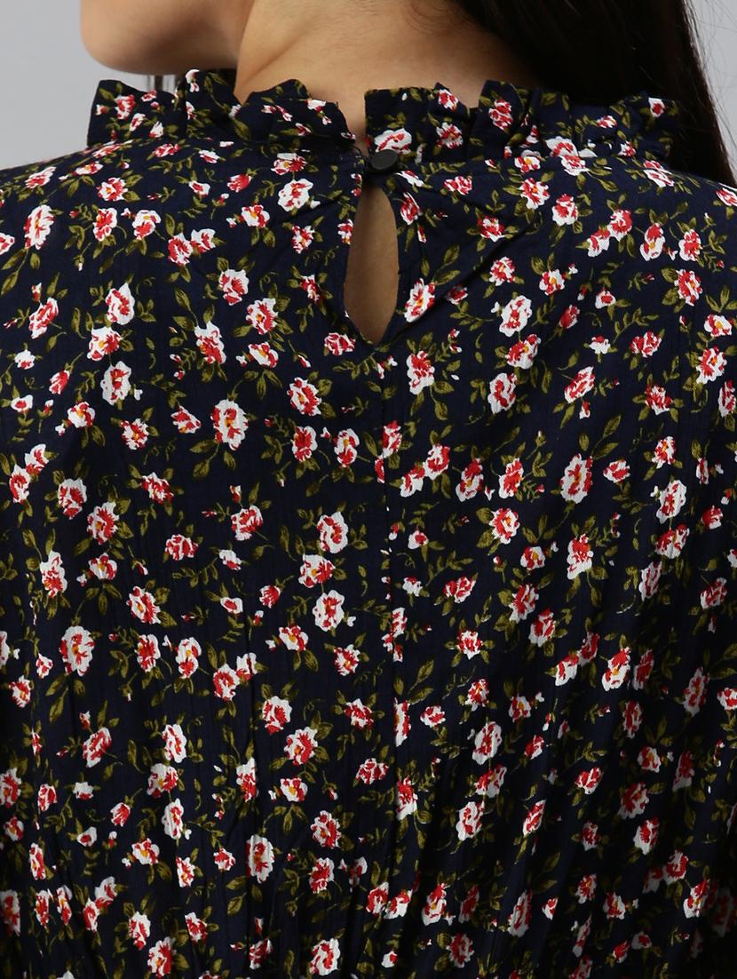 women's asymmetric floral dress - 18337286 - Standard Image - 4