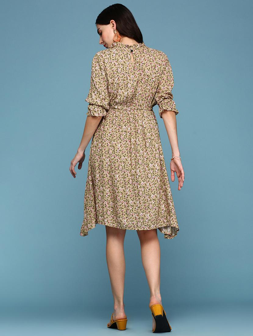 women's asymmetric floral dress - 18337287 - Standard Image - 4