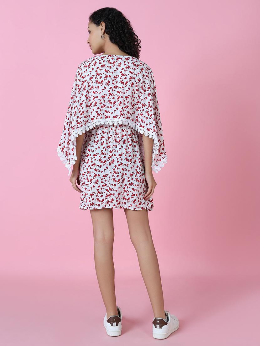 women's fit & flare floral dress - 18337289 - Standard Image - 4