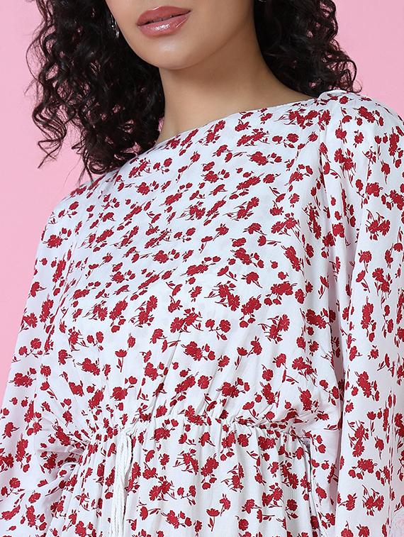 women's fit & flare floral dress - 18337289 - Standard Image - 6
