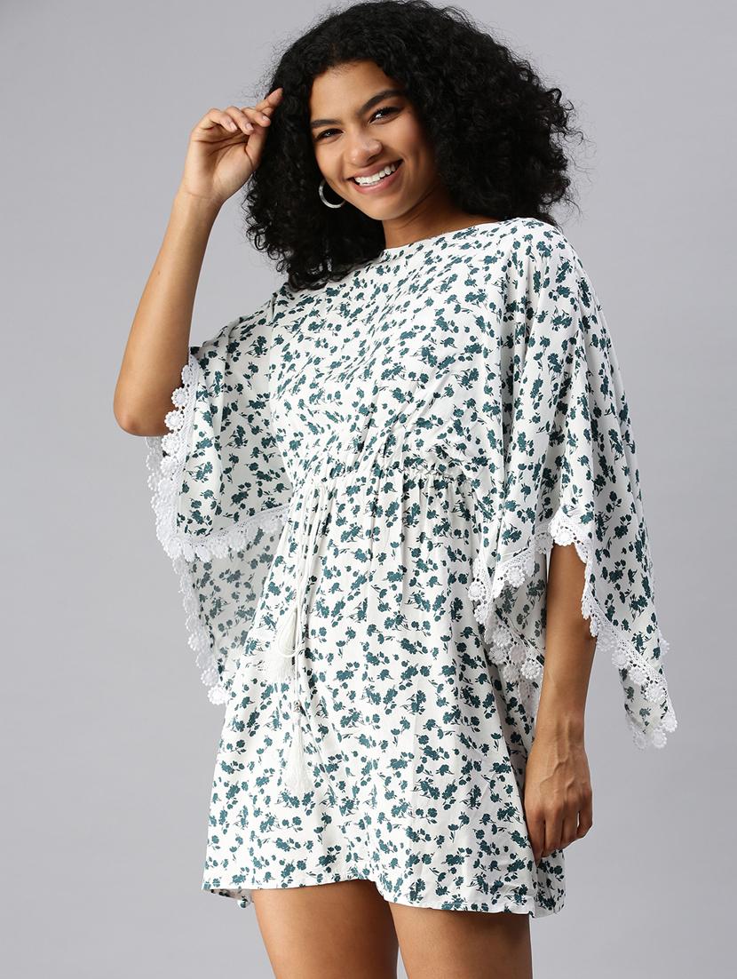 women's fit & flare floral dress - 18337290 - Standard Image - 1