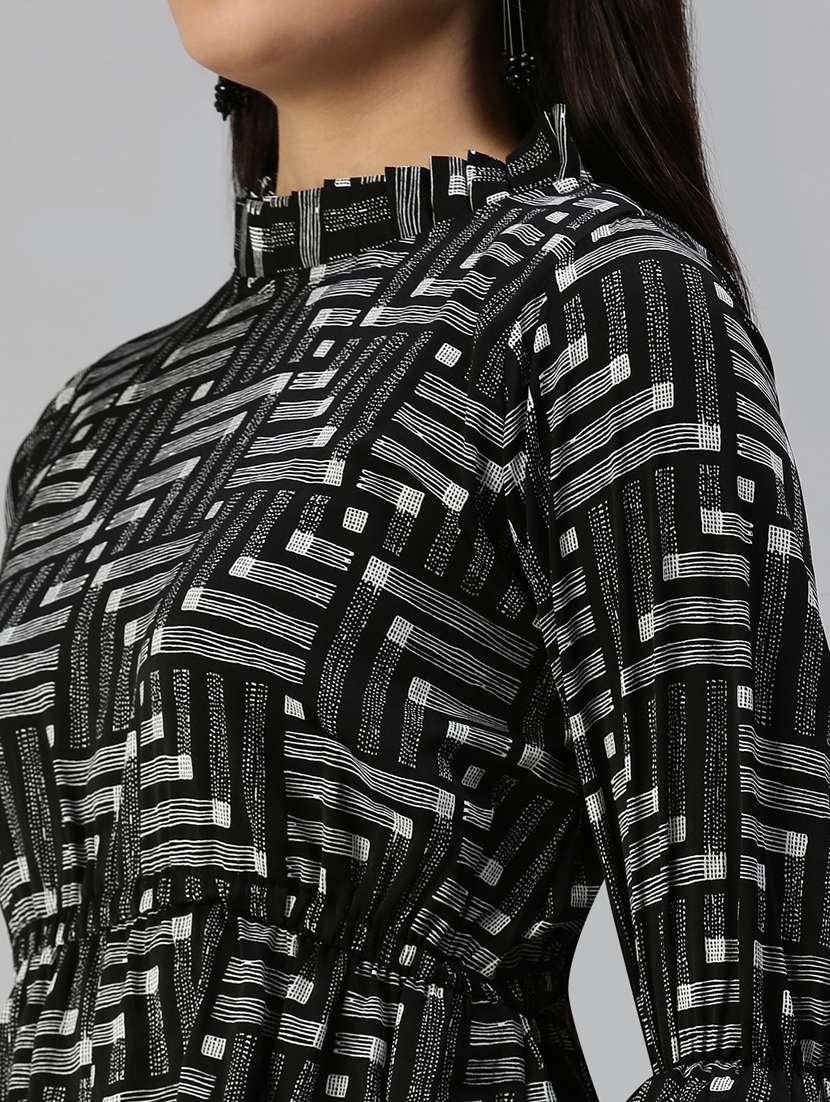 women's self design dress - 18337294 - Standard Image - 6