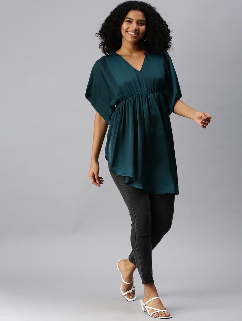 women's fit & flare solid dress - 18337302 - Standard Image - 4