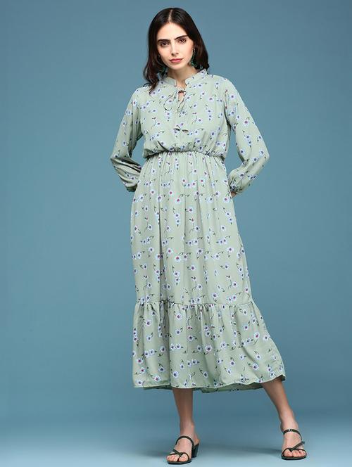 women's tiered dress floral dress - 18337309 - Standard Image - 0