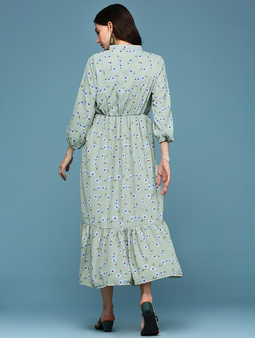 women's tiered dress floral dress - 18337309 - Standard Image - 4