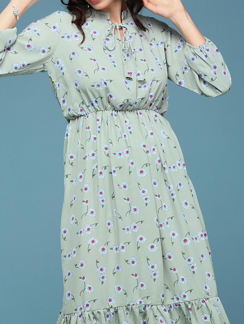 women's tiered dress floral dress - 18337309 - Standard Image - 6