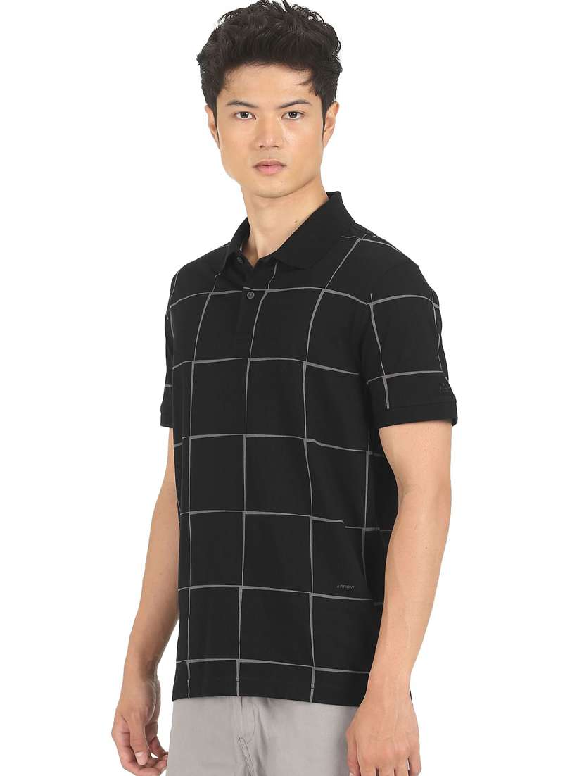 black check t-shirt