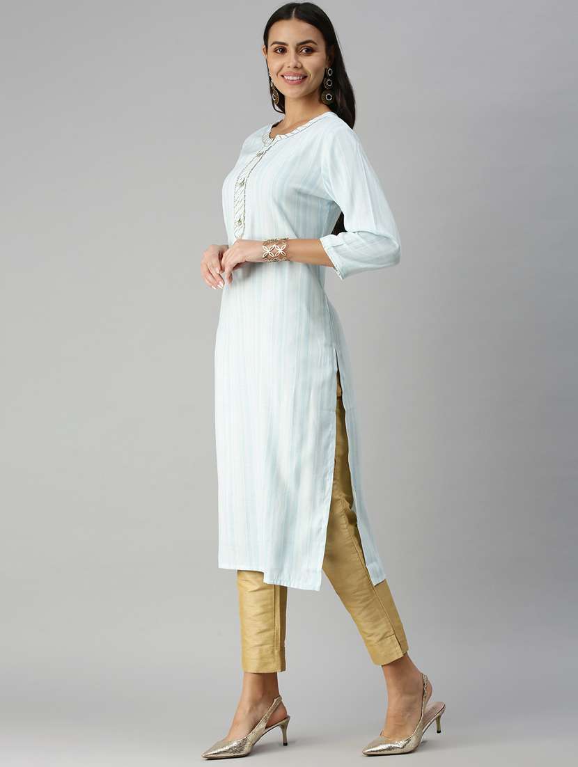 women's straight kurta - 18338246 -  Standard Image - 1