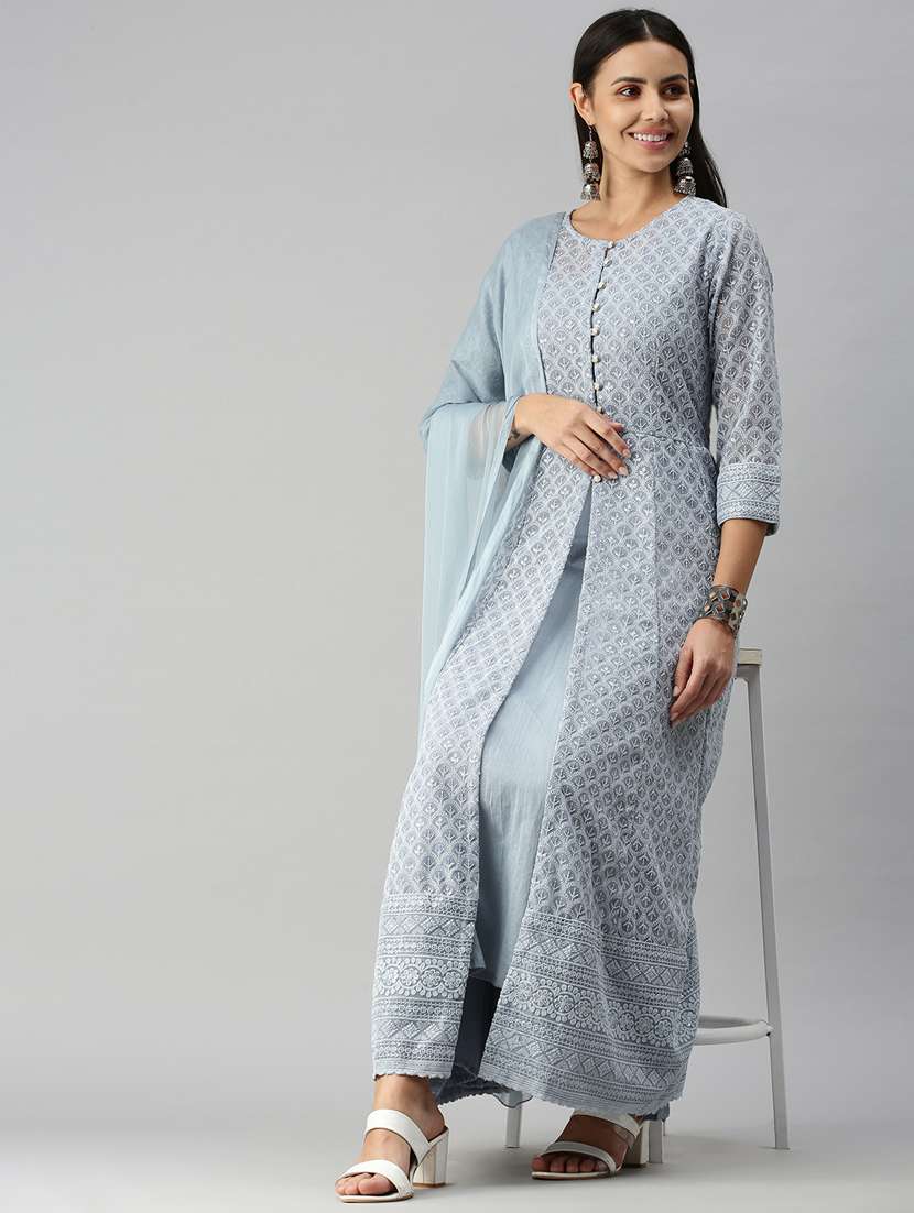 women's flared kurta - 18338249 -  Standard Image - 1
