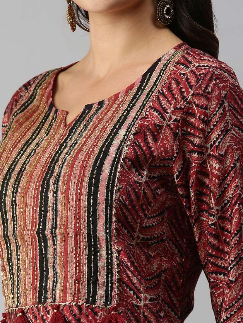 women printed kurta pant set with dupatta - 18338300 -  Standard Image - 6