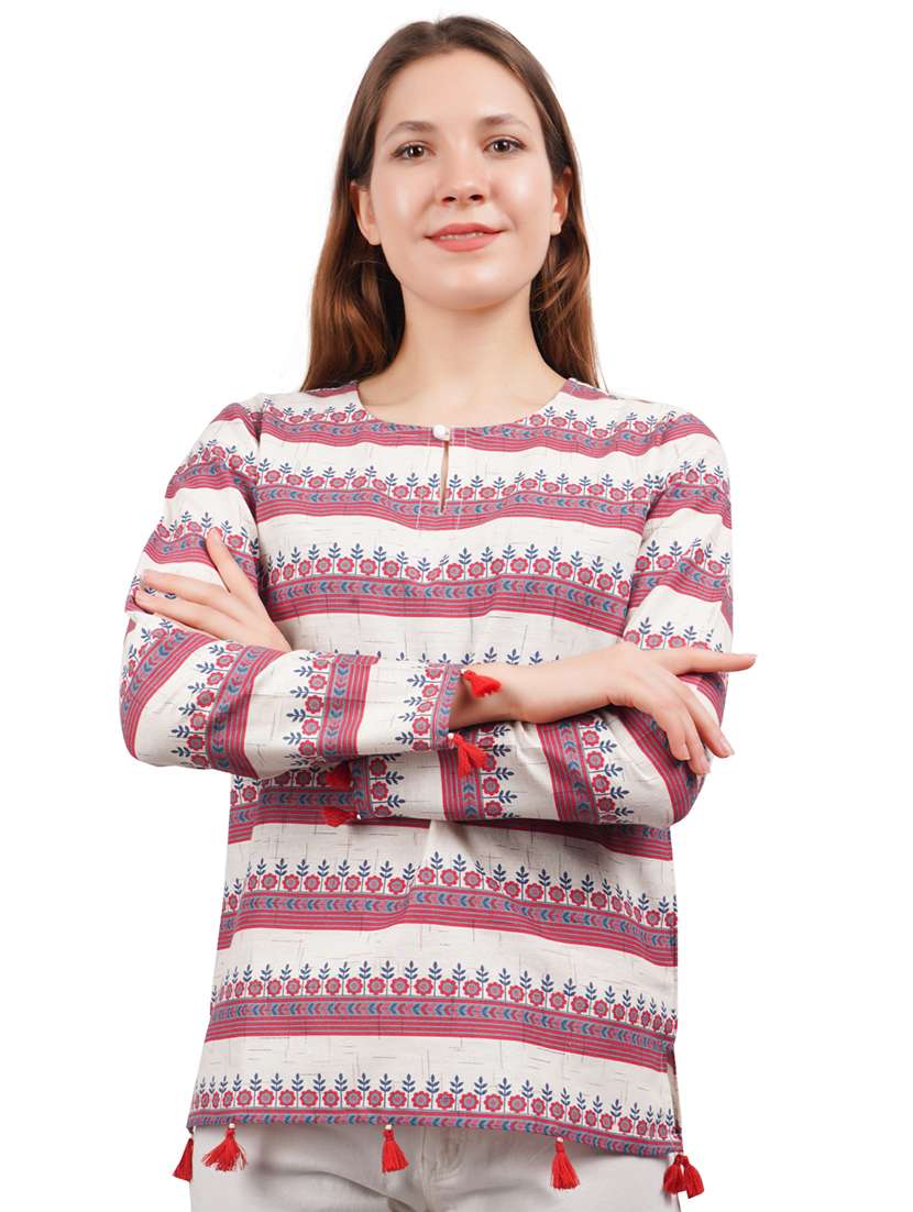 women's straight key hole neck top