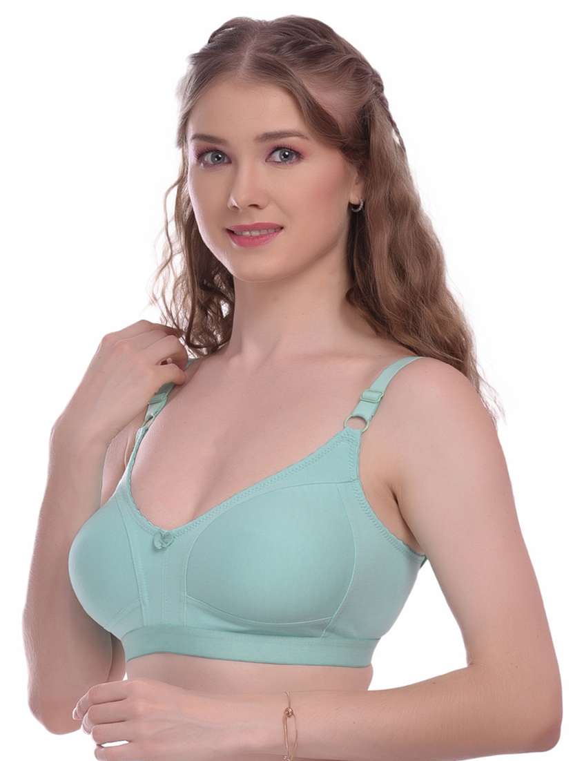 sea green solid t-shirt bra - 18339287 - Standard Image - 1