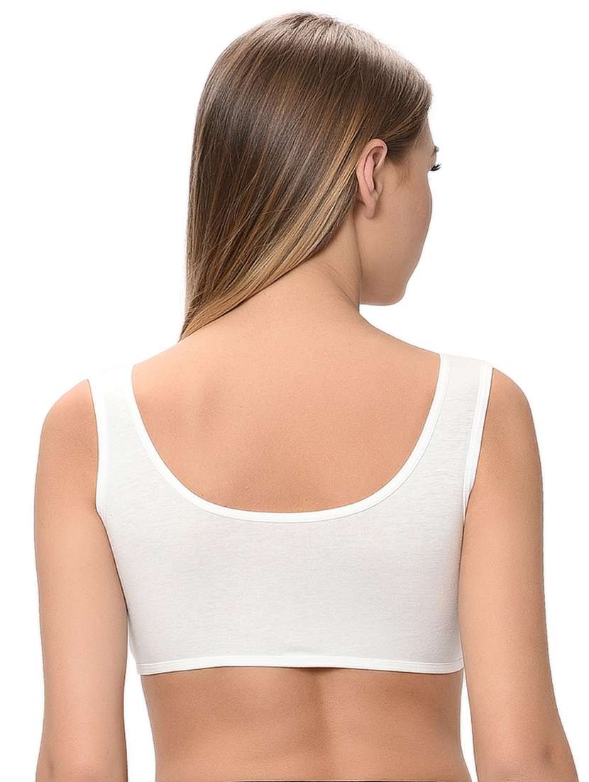 pack of 2 solid sports bra - 18339404 -  Standard Image - 6