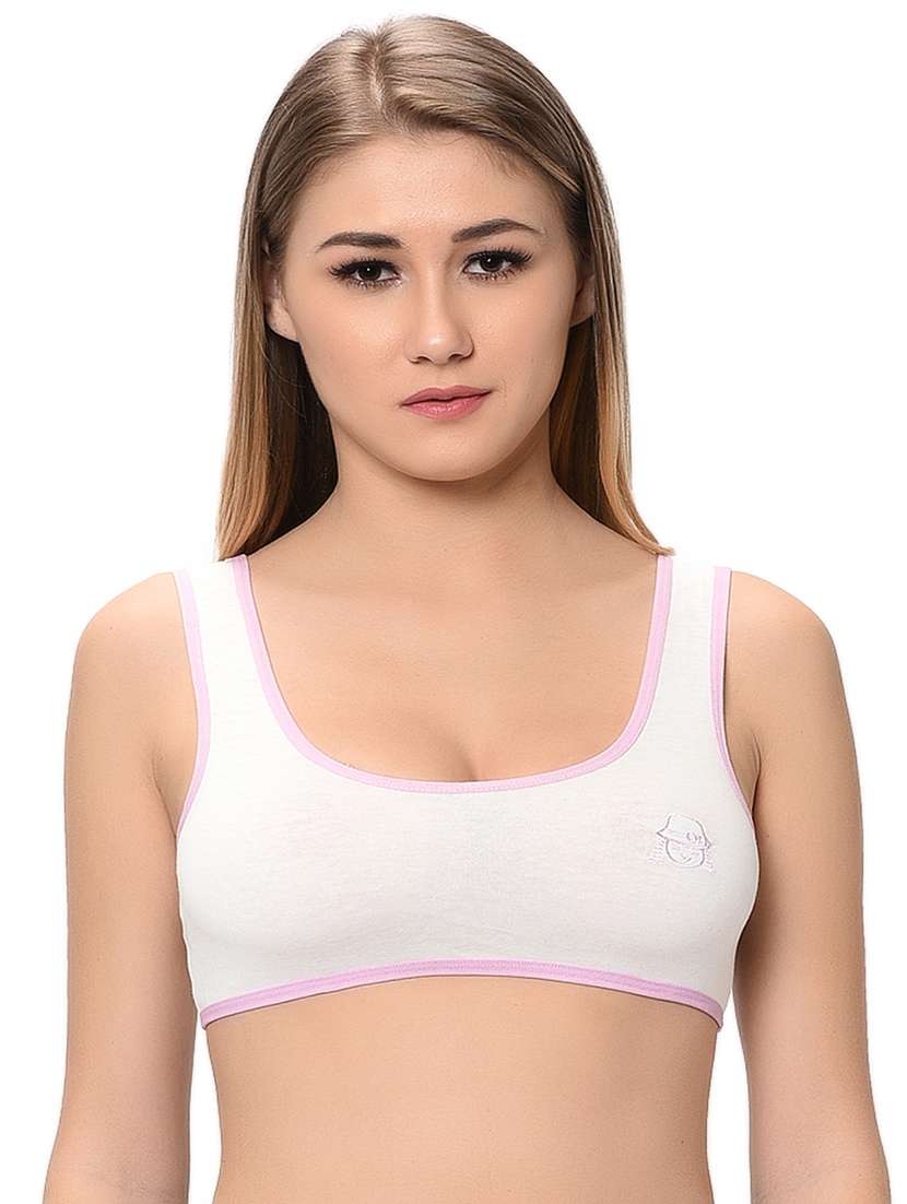 pack of 2 solid sports bra - 18339405 -  Standard Image - 1