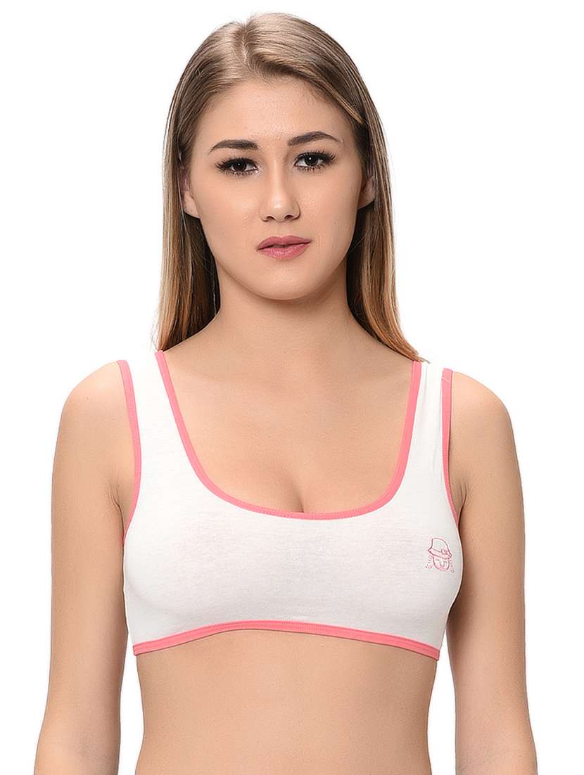 pack of 2 solid sports bra - 18339405 -  Standard Image - 4