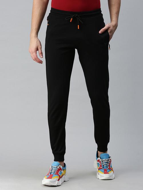 men solid mid rise full length jogger - 18339889 -  Standard Image - 0