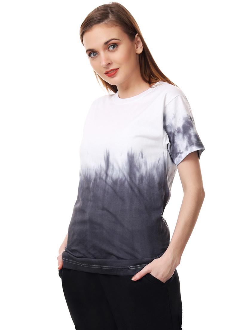 round neck tie & dye regular tee - 18339914 - Standard Image - 1