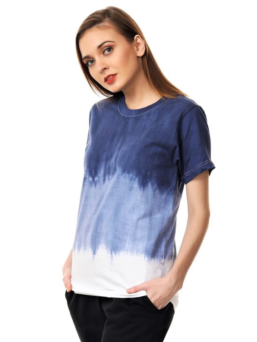 round neck tie & dye regular tee - 18339915 - Standard Image - 1