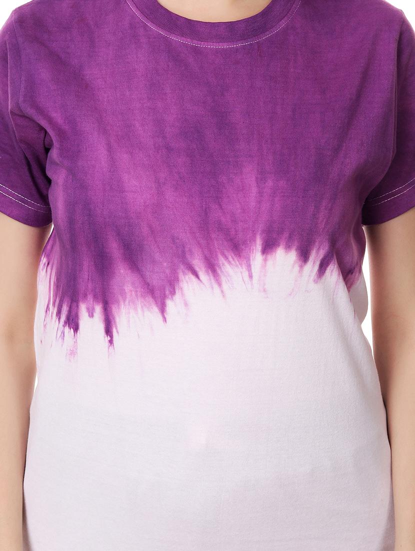 round neck tie & dye regular tee - 18339917 - Standard Image - 4